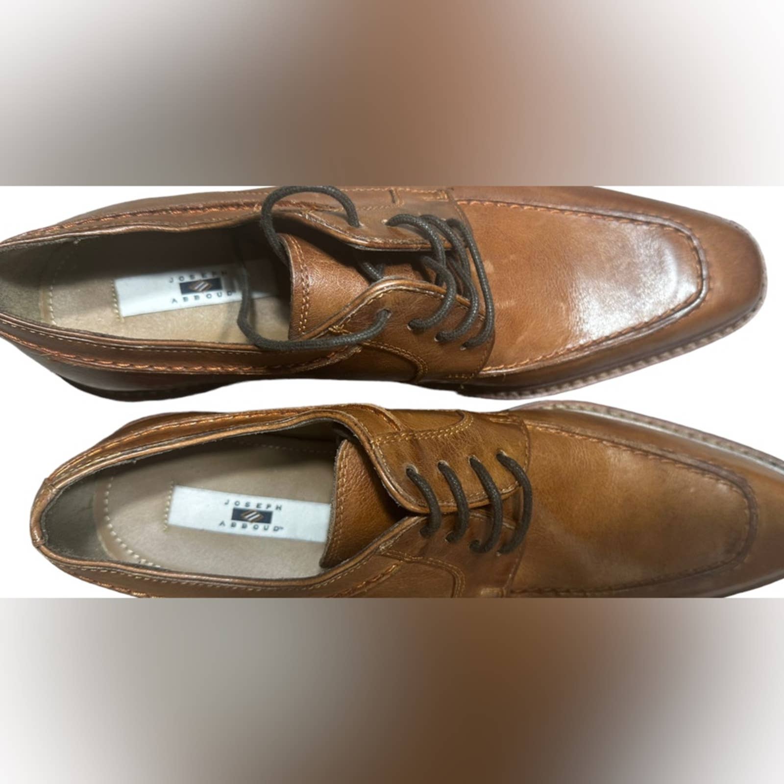Brand New Jospeh Abboud Baywood Brown Leather Dress Shoe